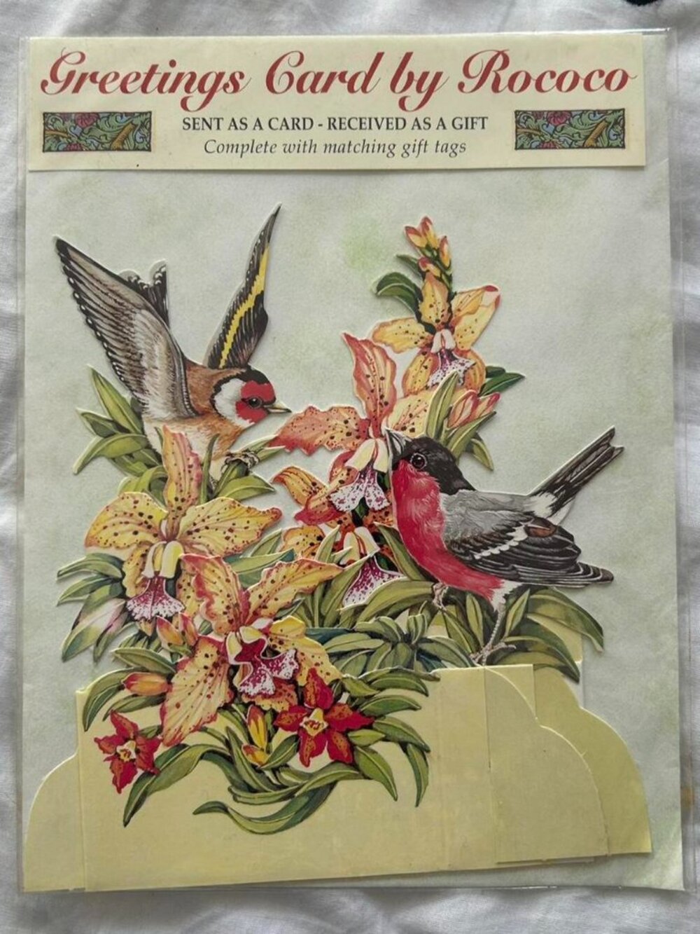 New Rococo Pop Up Bird Card